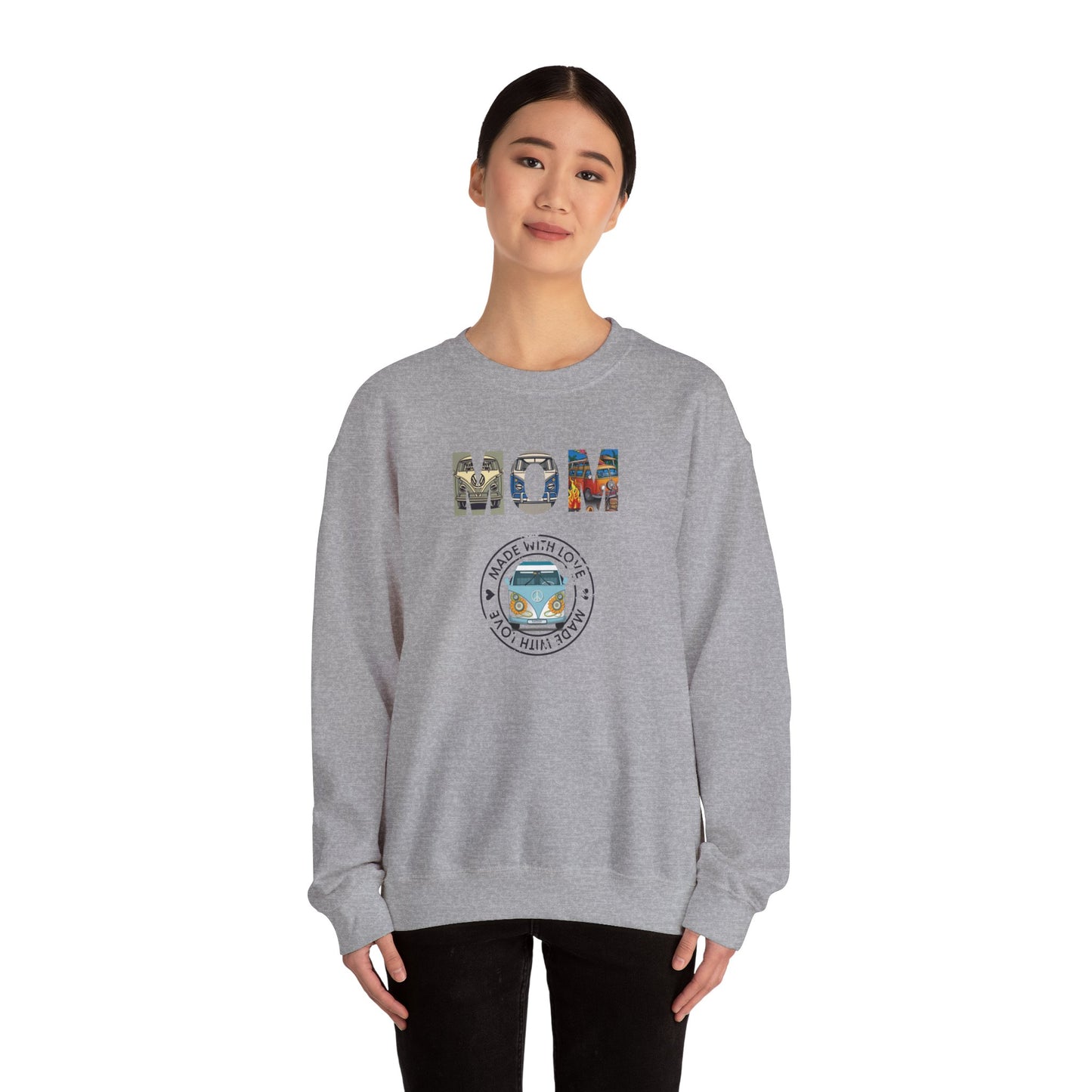 VW Bus Mom Shirt Mom Sweatshirt Love Bus Made With Love