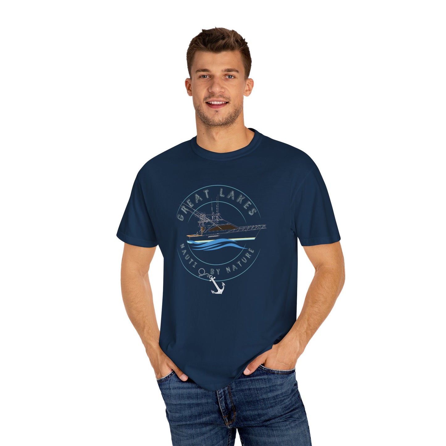 Great Lakes Nauti By Nature Sportfishing T-shirt