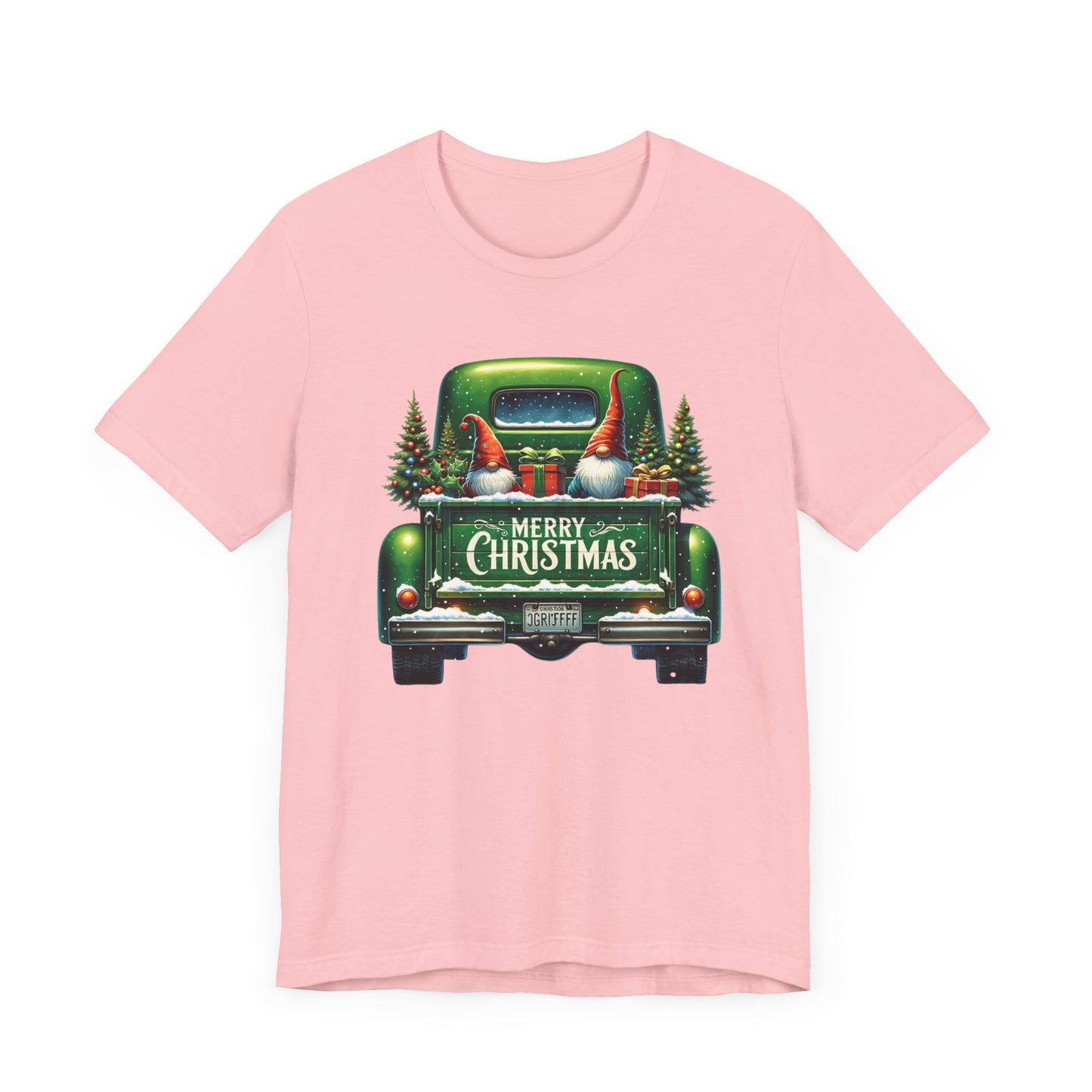 Christmas T-shirt, Vintage truck with knomes