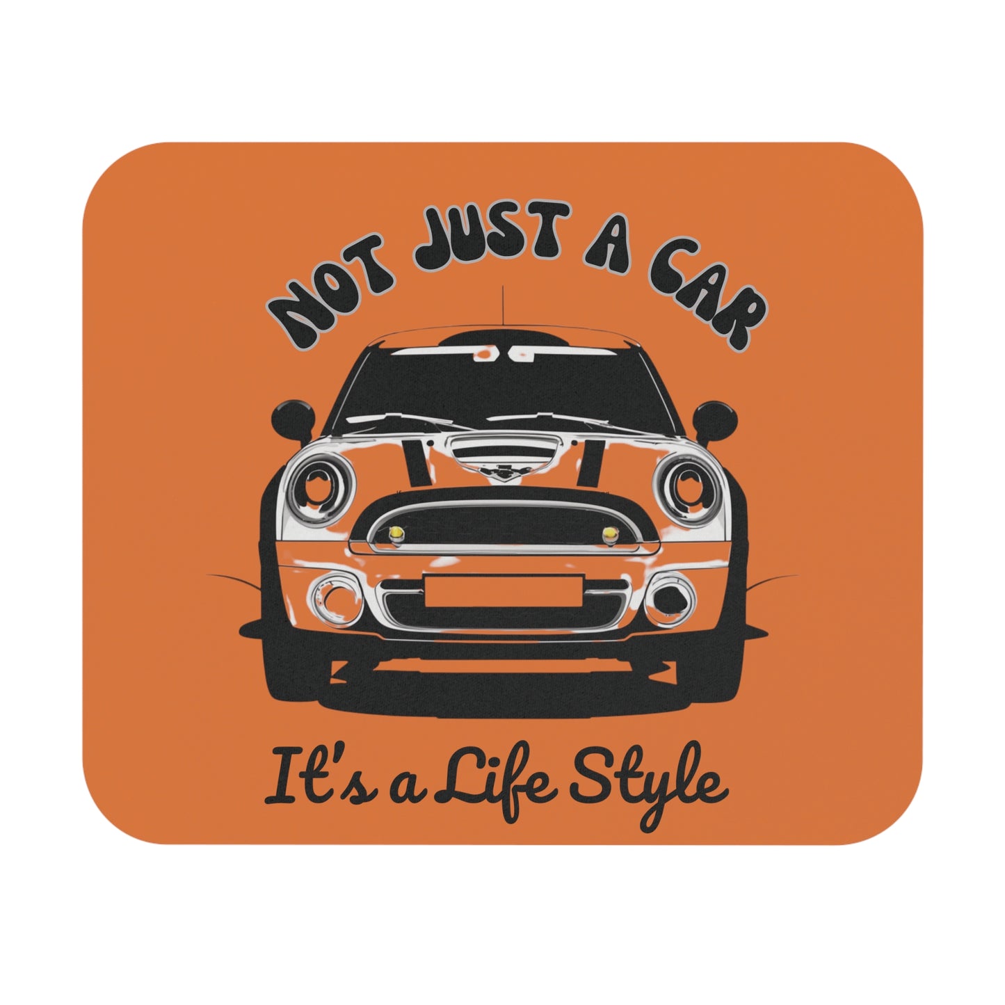 Mini Cooper Mouse Pad, Retro Mini Cooper Design, Office Mouse Pad, Gift For Mini Cooper Lover