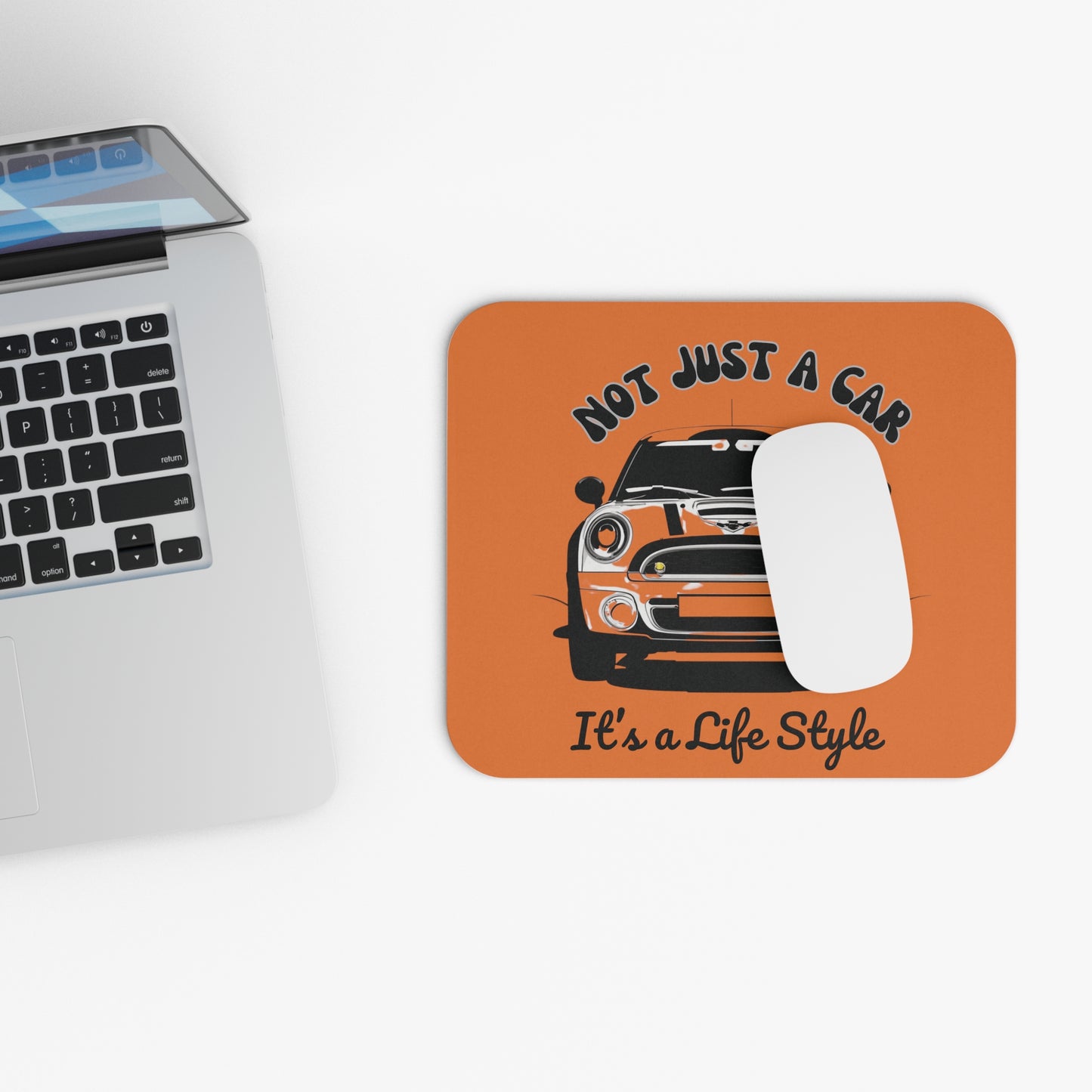 Mini Cooper Mouse Pad, Retro Mini Cooper Design, Office Mouse Pad, Gift For Mini Cooper Lover