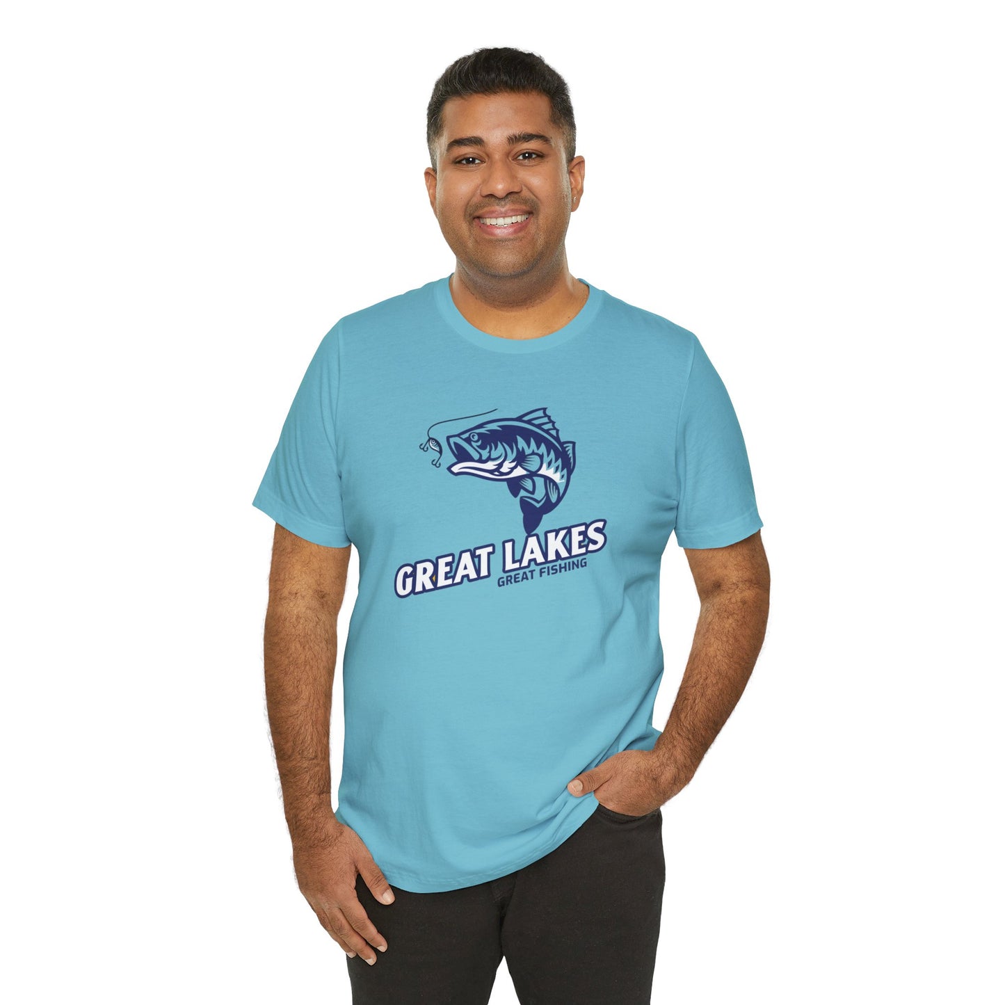 Great Lakes Fishing T-shirt, Fishing Enthusiast Shirt, Great Fishing Shirt.