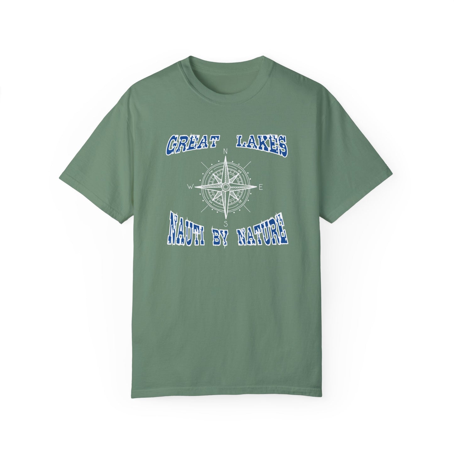 Great Lakes Compass Unisex Comfort Colors T-shirt Nauti By Nature Tee