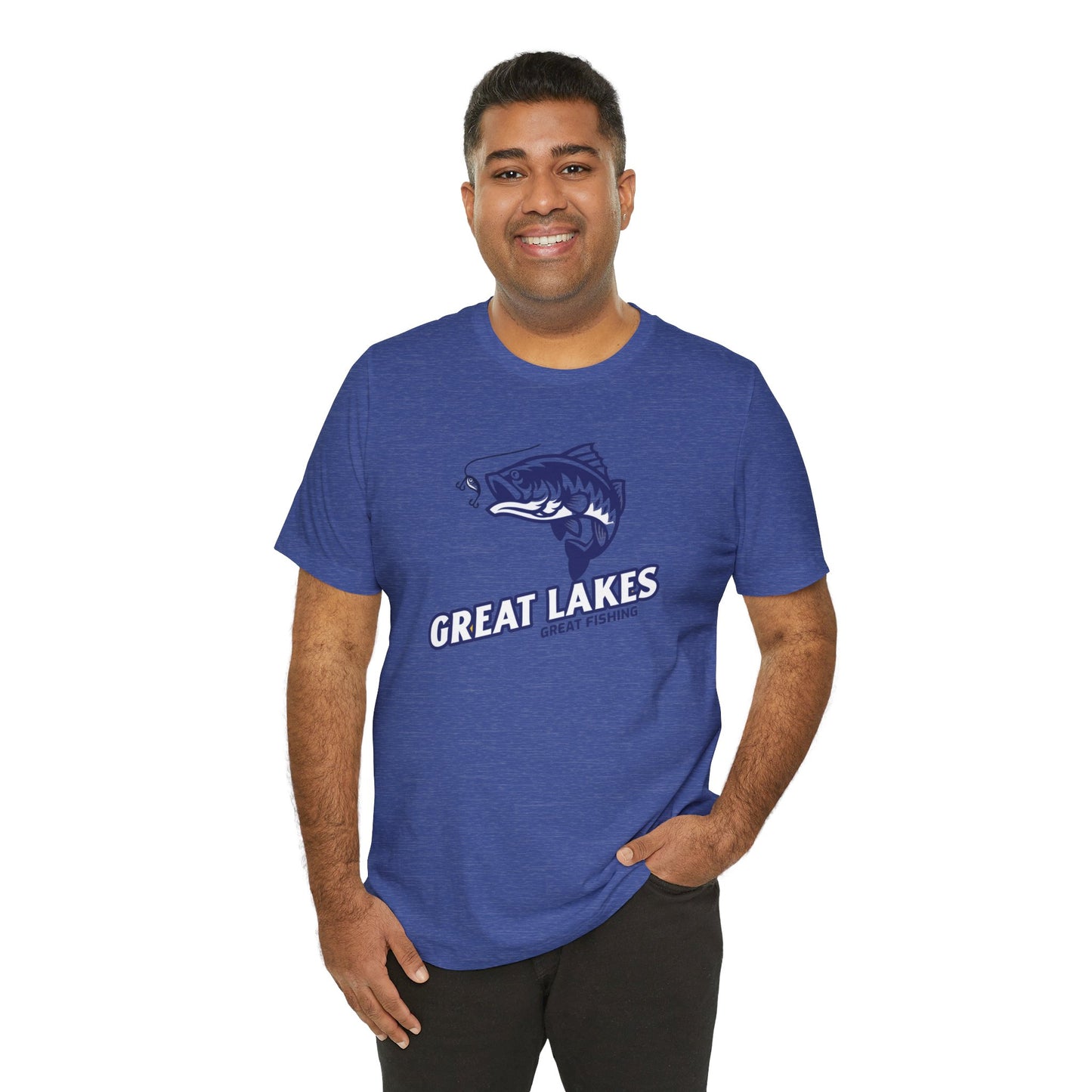 Great Lakes Fishing T-shirt, Fishing Enthusiast Shirt, Great Fishing Shirt.
