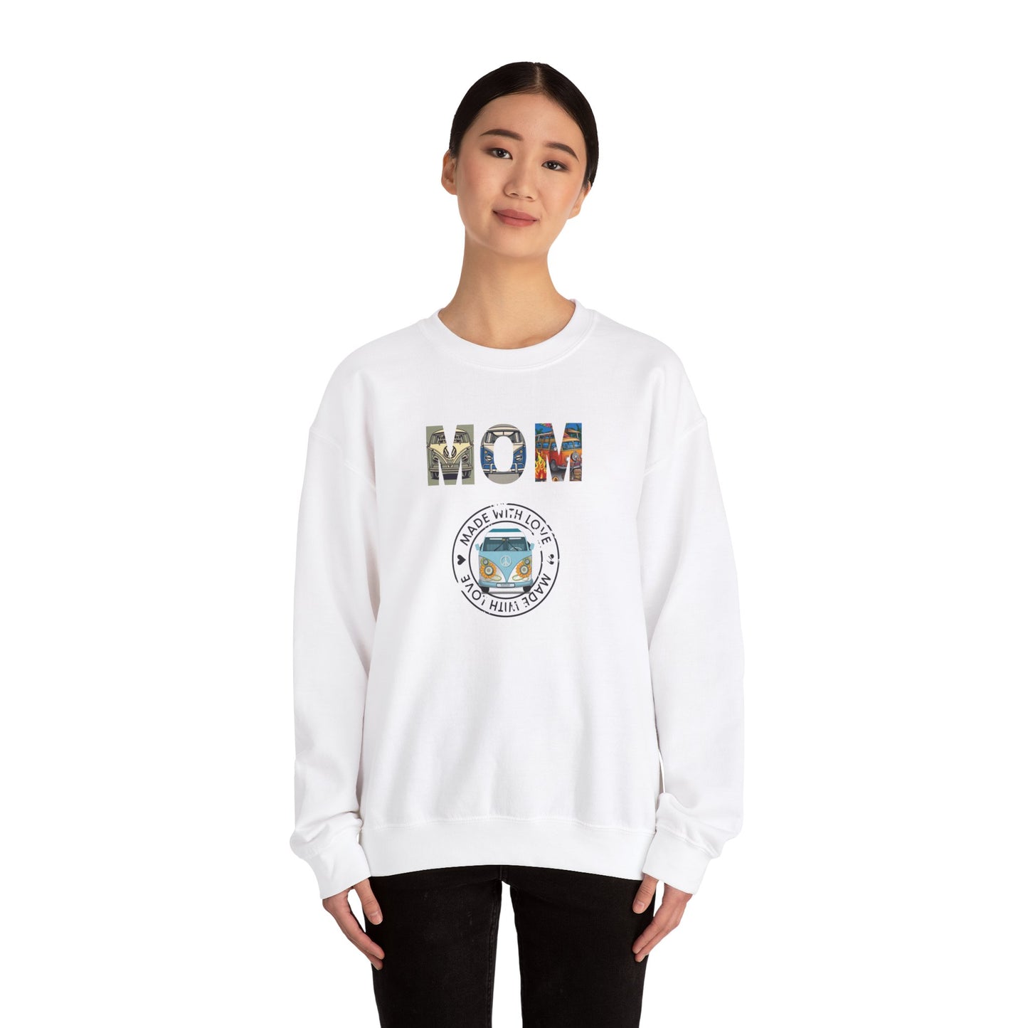 VW Bus Mom Shirt Mom Sweatshirt Love Bus Made With Love