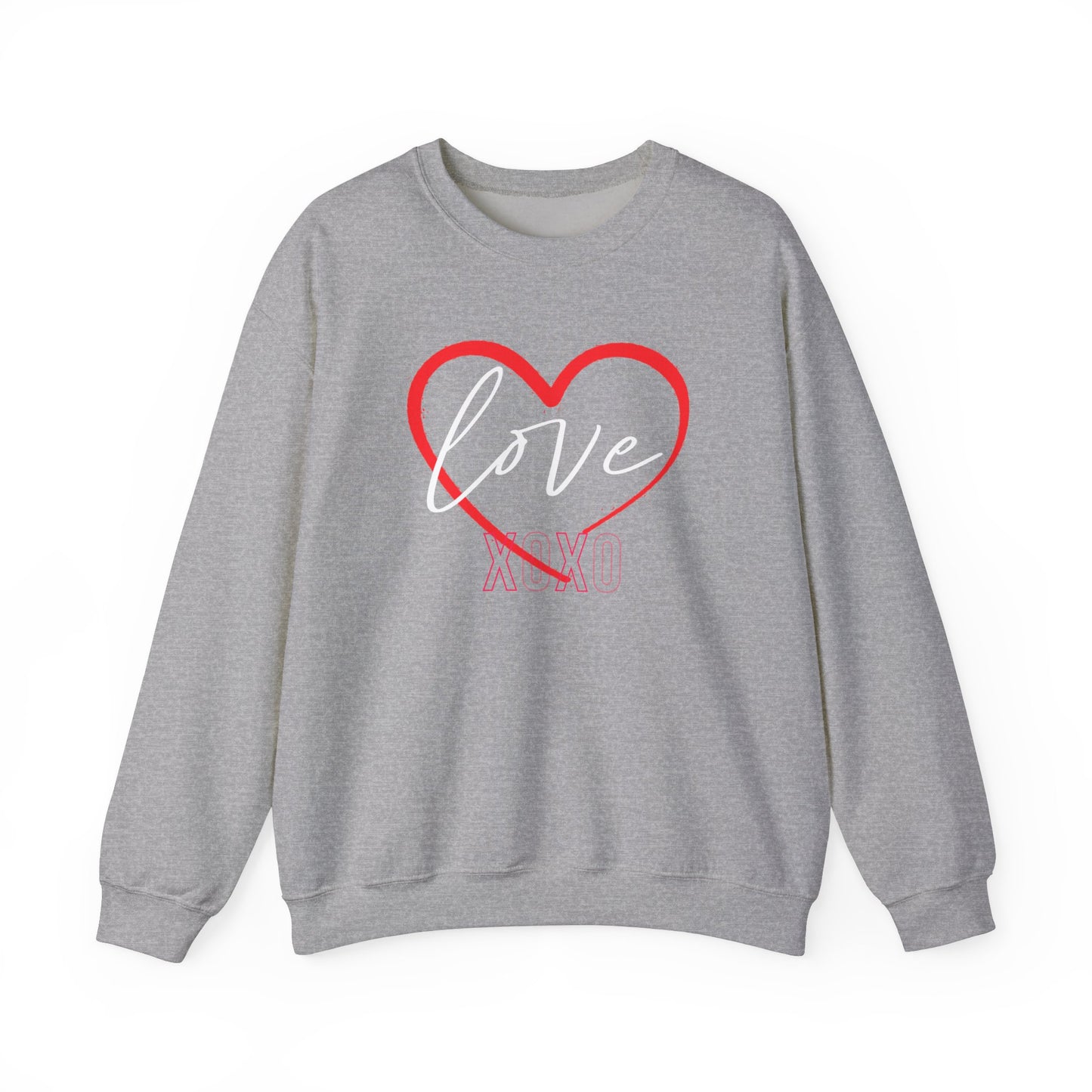 Valentine's Day Sweatshirt Cozy Love Heart Sweatshirt Love You Valentine's Day Gift