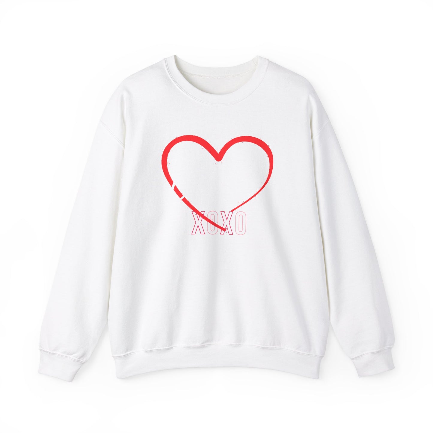 Valentine's Day Sweatshirt Cozy Love Heart Sweatshirt Love You Valentine's Day Gift