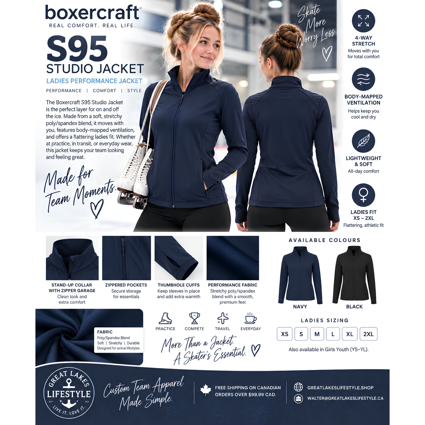 Boxercraft S95 Ladies Studio Jacket
