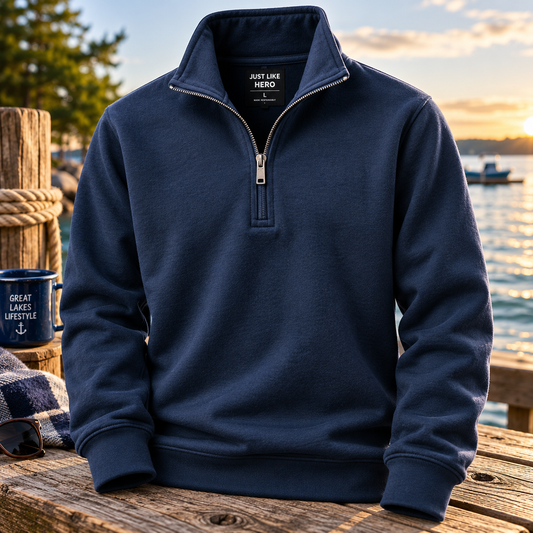 Just Like Hero 4020 Premium Quarter-Zip Sweatshirt (Copy)