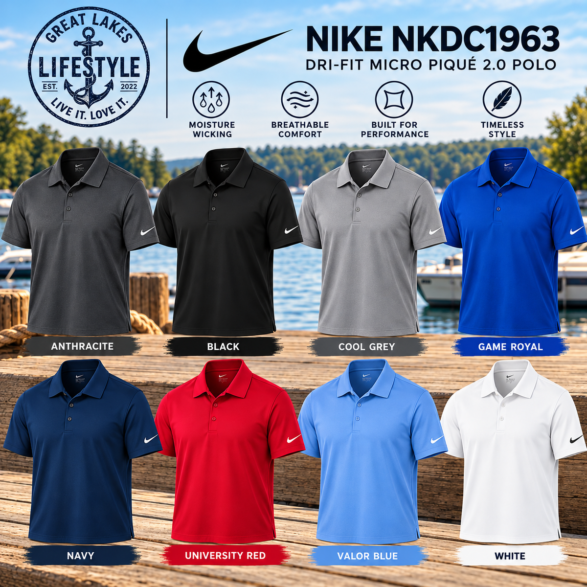 NIKE NKDC1963 - DRI FIT MICRO PIQUE 2.0 POLO