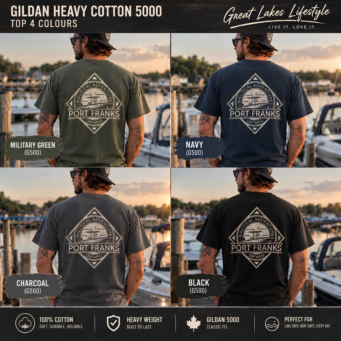 Port Franks Nautical Adventure Tee – Great Lakes Lifestyle