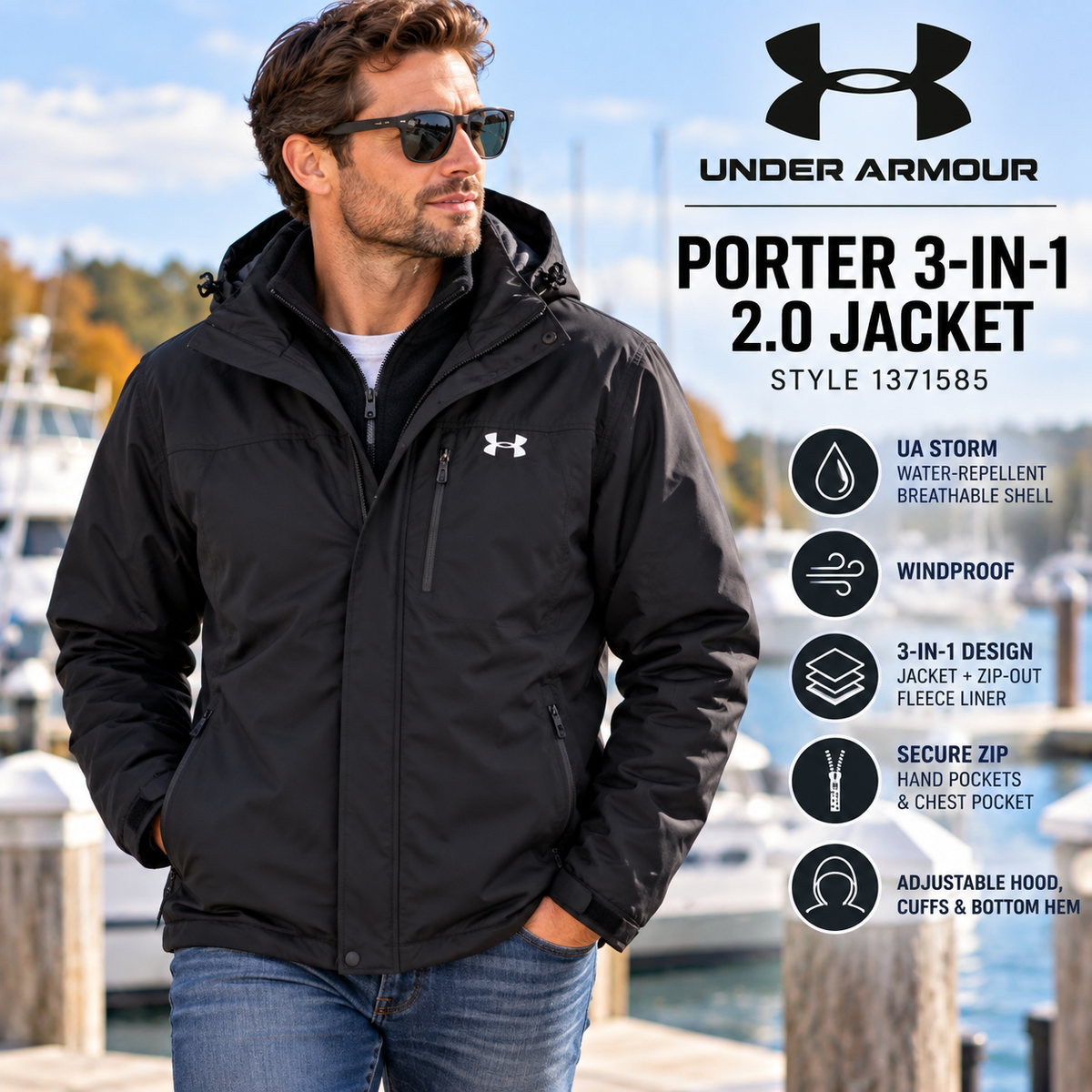 Under Armour Porter 3-in-1 2.0 Jacket | Premium Cold-Weather Performance