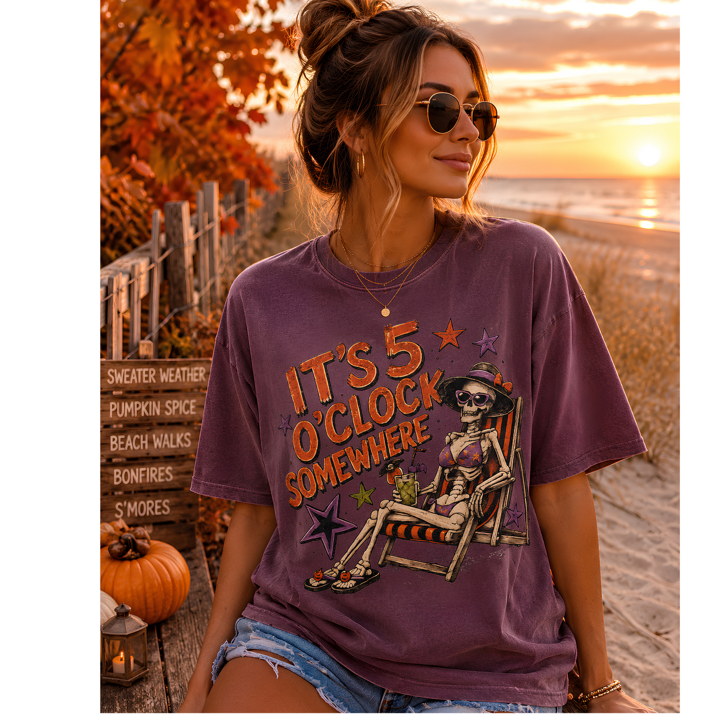 It’s 5 O’Clock Somewhere Tee – Comfort Colors