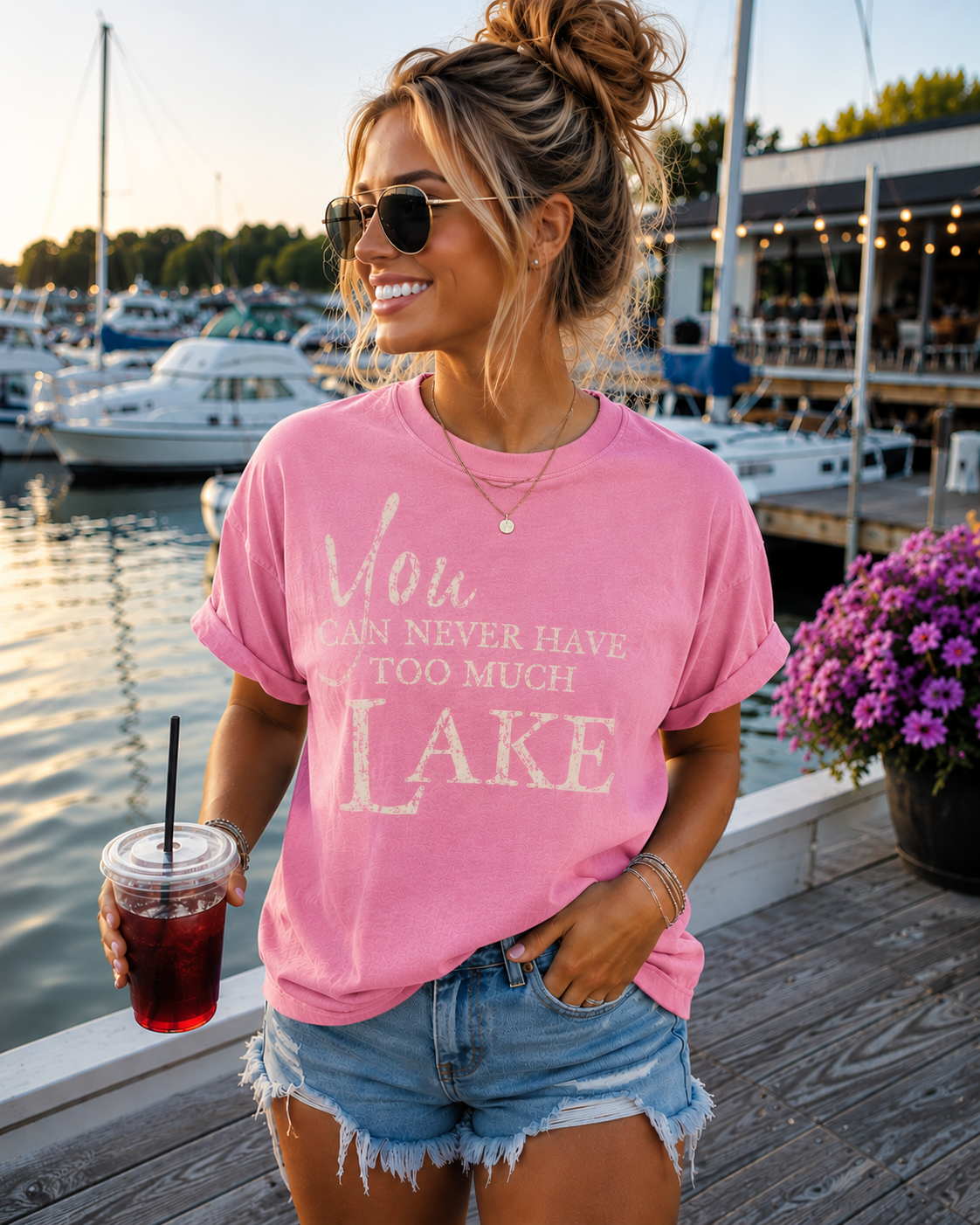 You Can Never Have Too Much Lake Time – Comfort Colors Tee
