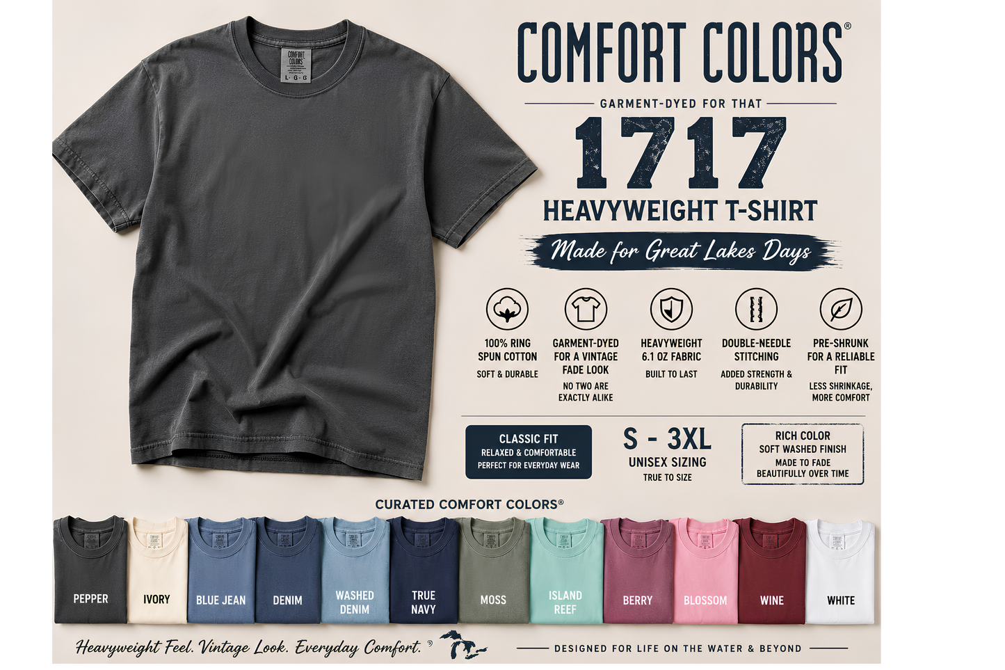 Comfort Colors® 1717 Heavyweight T-Shirt
