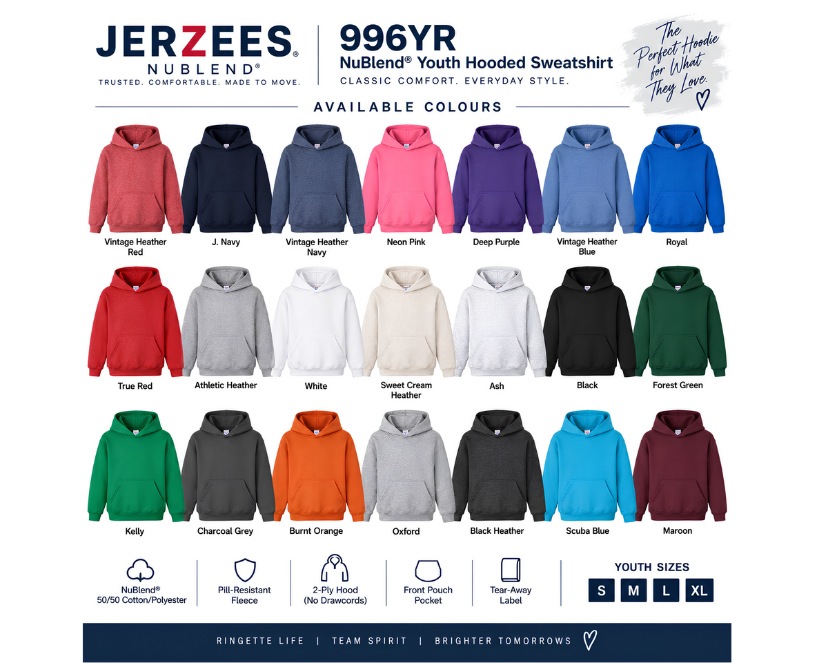 Jerzees 996YR NuBlend® Youth Pullover Hoodie